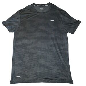 Skora Running T-Shirt Mens Size M Black Camo Qwick-Dry Performance Activewear